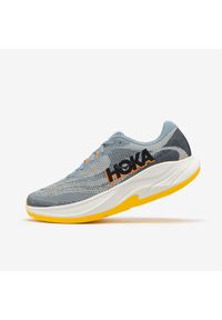 Hoka One One - Buty do biegania męskie Hoka Rincon 4. Kolor: szary. Materiał: kauczuk, żakard. Szerokość cholewki: normalna