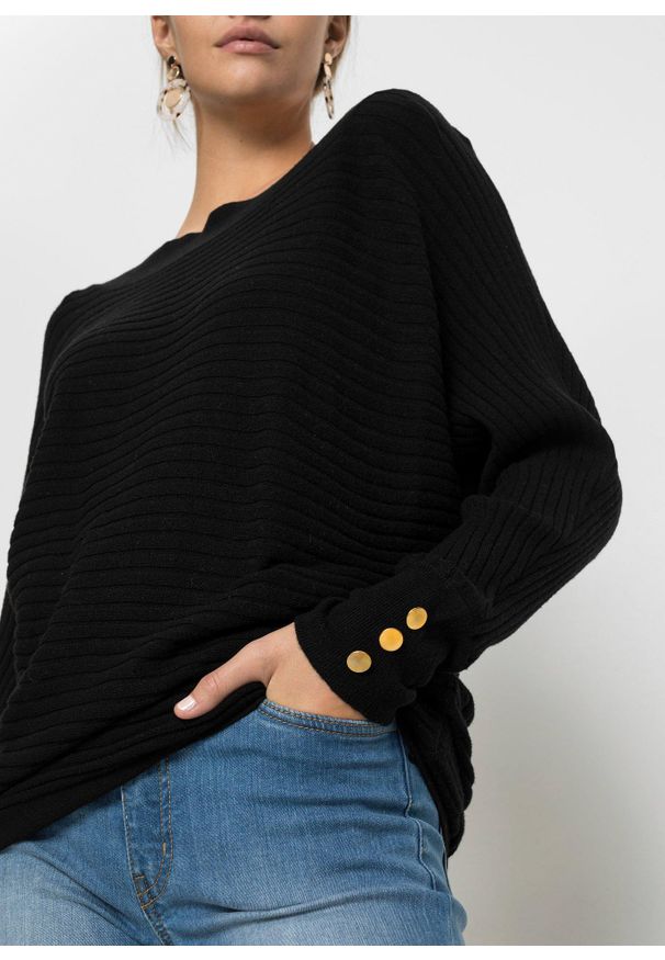 bonprix - Sweter. Kolor: czarny