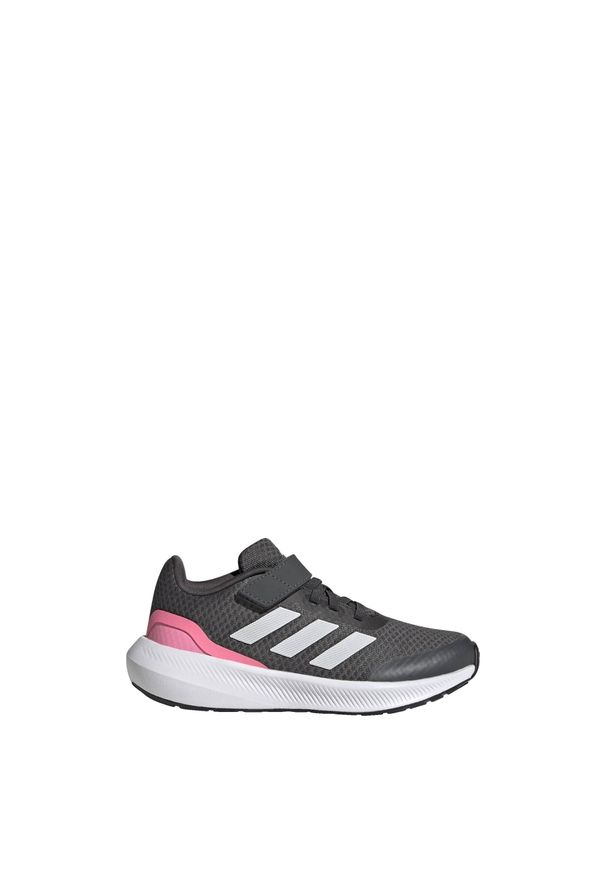 Buty do chodzenia dla dzieci Adidas RunFalcon 3.0 Elastic Lace Top Strap. Okazja: na co dzień. Kolor: biały, wielokolorowy, różowy, szary. Materiał: materiał. Sport: turystyka piesza