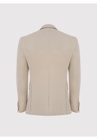 Pako Lorente - PAKO LORENTE – Beżowa marynarka z dzianiny. Kolor: beżowy, niebieski. Materiał: dzianina. Sezon: wiosna #3