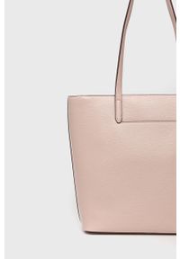 DKNY - Dkny torebka skórzana R21A3R73 kolor różowy. Kolor: różowy. Materiał: skórzane #5
