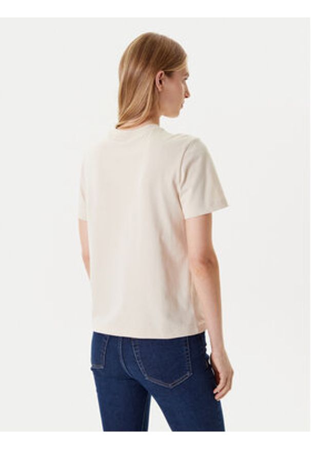 Calvin Klein Jeans T-Shirt Hero Classic LV047B865G Beżowy Regular Fit. Kolor: beżowy. Materiał: bawełna