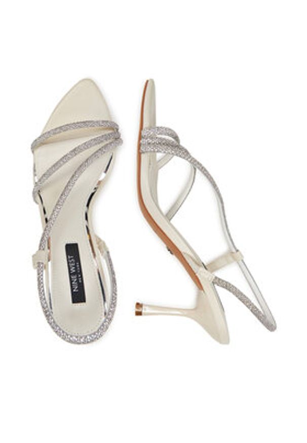 Nine West Sandały R25SS019000 Écru. Kolor: kremowy. Materiał: materiał