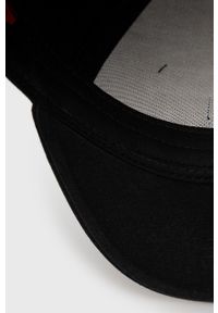 Quiksilver czapka bawełniana x Stranger Things kolor czarny z aplikacją. Kolor: czarny. Materiał: bawełna. Wzór: aplikacja #3