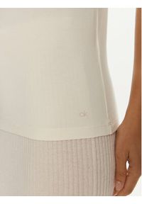 Calvin Klein Bluzka K20K207744 Écru Regular Fit. Materiał: syntetyk #4