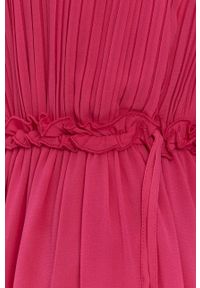 JDY - Jacqueline de Yong Sukienka kolor różowy maxi prosta. Okazja: na co dzień. Kolor: różowy. Materiał: tkanina. Wzór: gładki. Typ sukienki: proste. Styl: casual. Długość: maxi #4