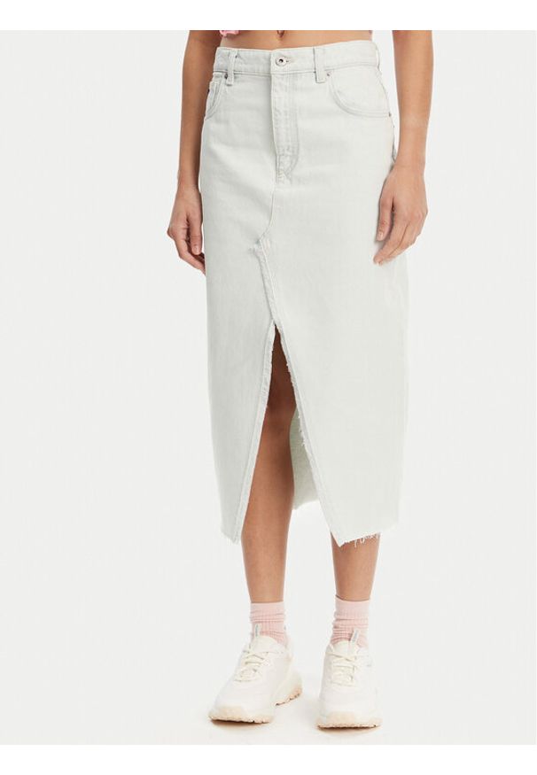 Hugo - HUGO Spódnica jeansowa Galita 50534746 Niebieski Regular Fit. Kolor: niebieski. Materiał: bawełna