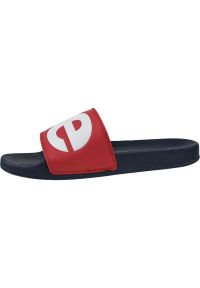Levi's® - Klapki Levi's Batwing Slide Sandal 231548-794-87 czerwone. Okazja: na plażę. Kolor: czerwony. Materiał: syntetyk #4
