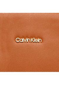 Calvin Klein Torebka Ck Must Tote Md K60K610925 Brązowy. Kolor: brązowy. Materiał: skórzane #5