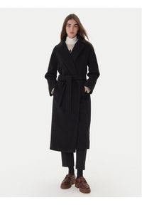 Weekend Max Mara Płaszcz wełniany Tempera 2525016082 Czarny Regular Fit. Kolor: czarny. Materiał: wełna #1