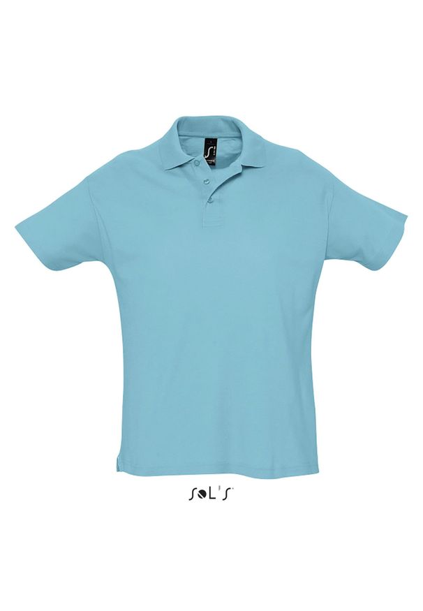 SOL'S - Polo Sol's Summer Ii. Typ kołnierza: polo. Kolor: niebieski. Materiał: bawełna. Sezon: lato