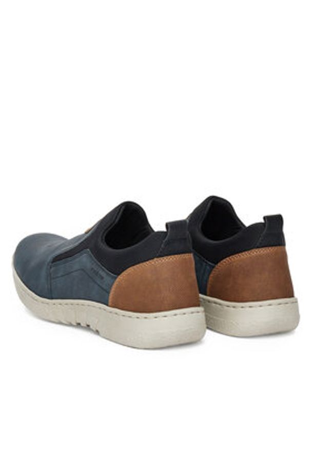 Rieker Półbuty 03555-14 Granatowy. Kolor: niebieski. Materiał: skóra