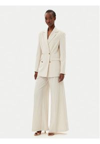 Fracomina Spodnie palazzo FR25SV3002W761D4 Beżowy Wide Leg. Kolor: beżowy. Materiał: syntetyk #3