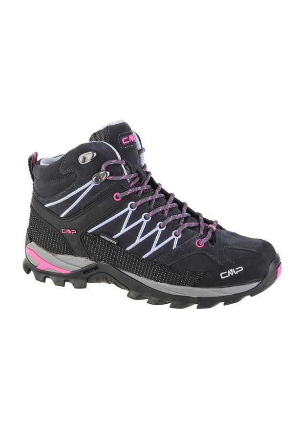 Buty trekkingowe damskie, CMP Rigel Mid. Kolor: różowy. Materiał: skóra, guma, tkanina