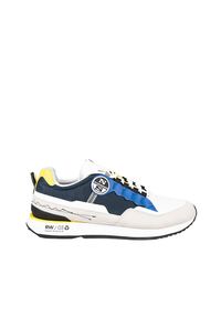 North Sails Sneakersy "Winch" | RW-03 KITE-022 | Winch | Mężczyzna | Żółty, Niebieski, Granatowy. Kolor: niebieski, wielokolorowy, żółty. Materiał: materiał, skóra ekologiczna. Wzór: aplikacja, kolorowy #2