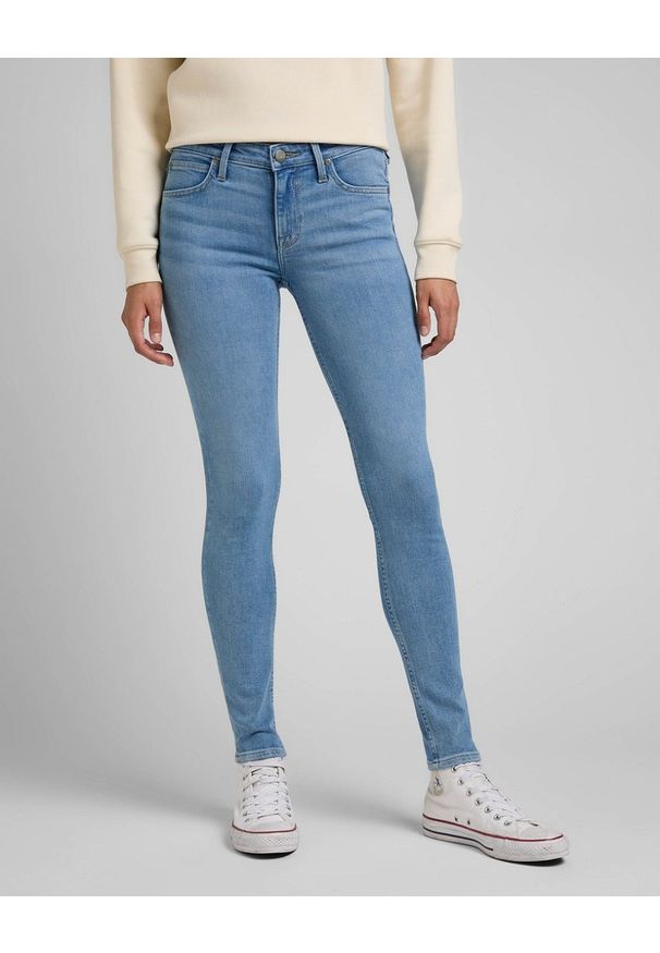 Lee - LEE SCARLETT DAMSKIE SPODNIE JEANSOWE PARTLY CLOUDY L526ERPA 112326910