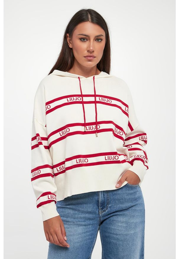 Liu Jo - Sweter damski z kapturem LIU JO. Typ kołnierza: kaptur