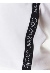 Calvin Klein Jeans Top J20J220786 Biały Regular Fit. Kolor: biały. Materiał: syntetyk #3