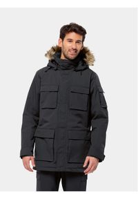 Jack Wolfskin Kurtka zimowa Glacier Canyon Parka 1107674 Czarny Regular Fit. Kolor: czarny. Materiał: syntetyk. Sezon: zima