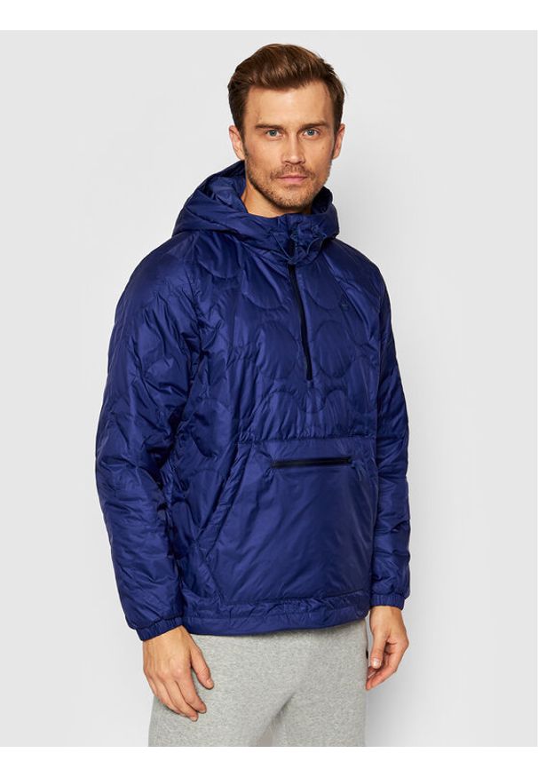 Adidas - adidas Kurtka anorak Quilted H13589 Granatowy Regular Fit. Kolor: niebieski. Materiał: syntetyk