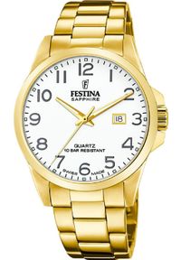 Zegarek Festina Zegarek męski Festina F20044-1 złoty. Kolor: złoty #1