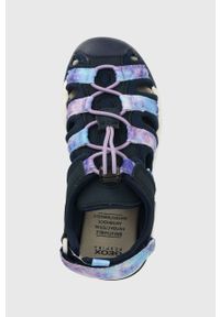 Geox sandały dziecięce kolor granatowy. Nosek buta: okrągły. Zapięcie: rzepy. Kolor: niebieski. Materiał: materiał, guma #5