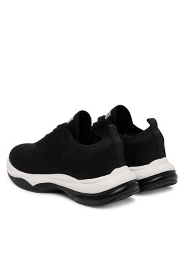 Love Moschino - LOVE MOSCHINO Sneakersy JA15485G0MIYZ000 Czarny. Kolor: czarny. Materiał: materiał
