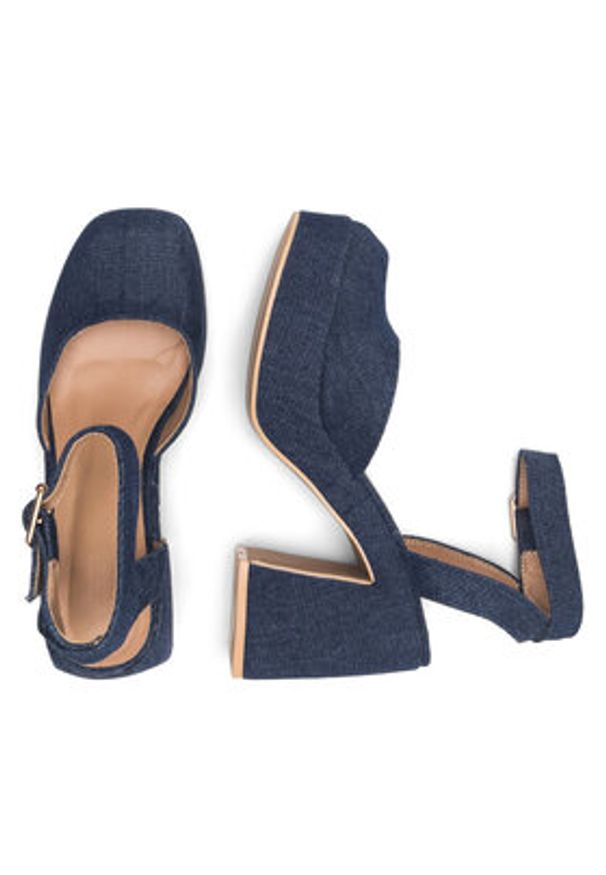 Jenny Fairy Sandały RYNE HY2153-1 Niebieski. Kolor: niebieski. Materiał: materiał