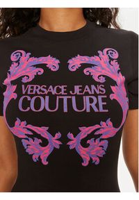 Versace Jeans Couture Sukienka codzienna 76HAOG02 Czarny Slim Fit. Okazja: na co dzień. Kolor: czarny. Materiał: bawełna. Typ sukienki: proste. Styl: casual #3