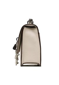 DKNY Torebka Elissa-Sm Shldr Flp R923HC81 Biały. Kolor: biały. Materiał: skórzane #4