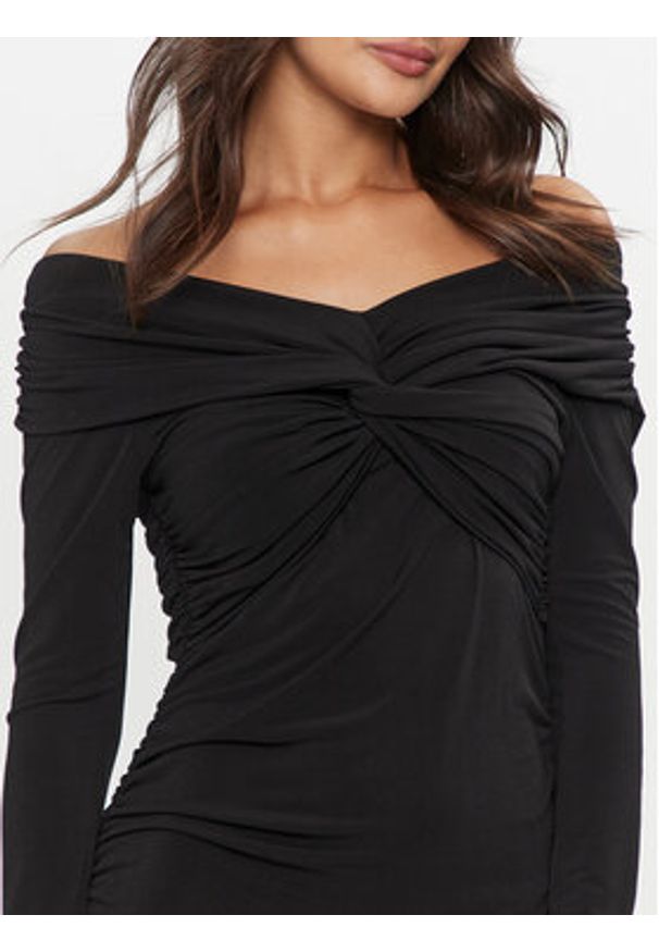 ViCOLO Sukienka wieczorowa TS0240 Czarny Slim Fit. Kolor: czarny. Materiał: syntetyk. Styl: wizytowy