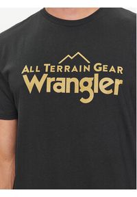 Wrangler T-Shirt Logo 112341249 Czarny Regular Fit. Kolor: czarny. Materiał: bawełna, syntetyk #3
