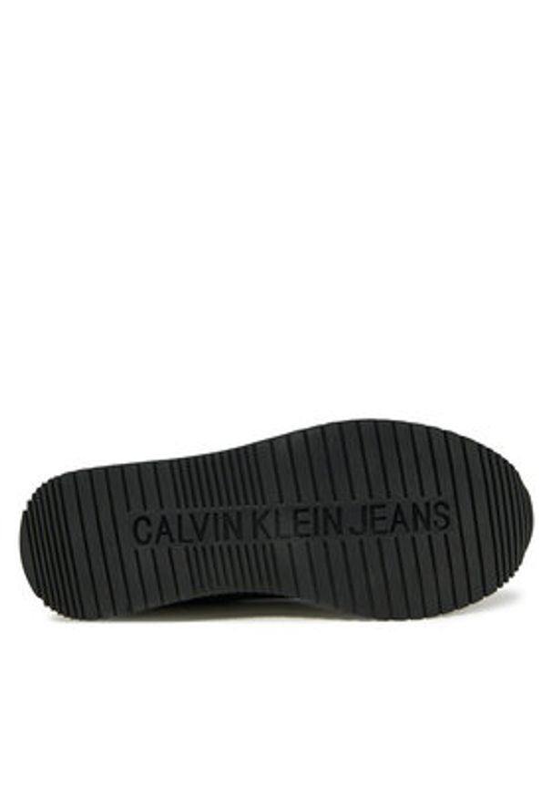 Calvin Klein Jeans Sneakersy YW0YW01616 Czarny. Kolor: czarny. Materiał: skóra