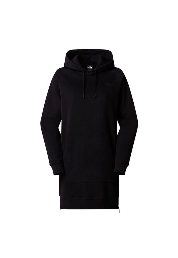Sukienka damska The North Face Relaxed Hooded 0A8E48JK31 - czarna. Okazja: na co dzień. Typ kołnierza: kaptur. Kolor: czarny. Materiał: bawełna. Typ sukienki: proste, sportowe. Styl: casual, sportowy