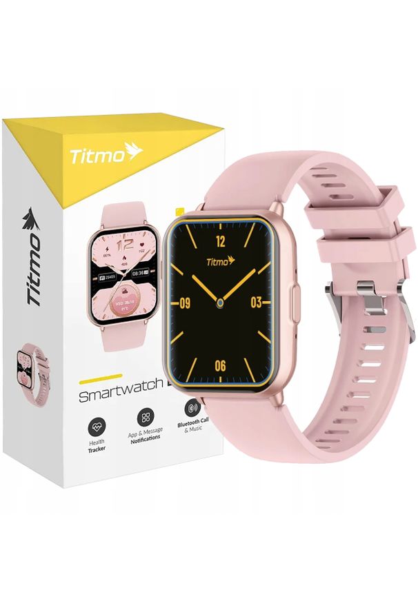 krainaGSM - SMARTWATCH Titmo E-100 SPORTOWY WODOODPORNY ROZMOWY BLUETOOTH KROKOMIERZ. Rodzaj zegarka: smartwatch. Styl: sportowy