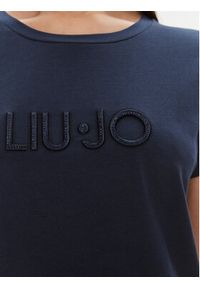 Liu Jo Sport T-Shirt TA4136 JS003 Granatowy Regular Fit. Kolor: niebieski. Materiał: bawełna. Styl: sportowy #4