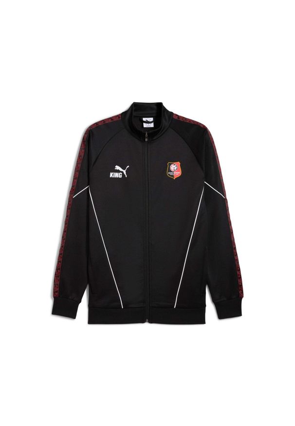 Puma - Kurtka dresowa RB Salzburg 2025/26. Kolor: czarny. Materiał: dresówka. Sport: piłka nożna