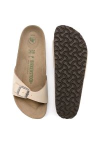 Klapki Birkenstock Madrid Bfbc 1020504 różowe. Kolor: różowy. Materiał: nubuk, materiał, skóra, syntetyk, mikrofibra. Wzór: motyw zwierzęcy