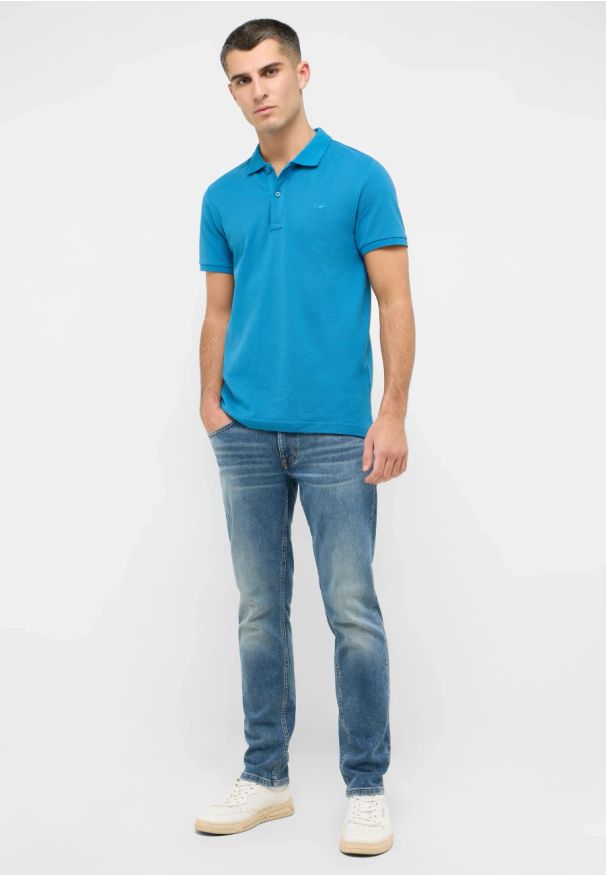 Męskie Spodnie jeansowe Mustang Style Oregon Slim Denim Blue 1016429 5000 683