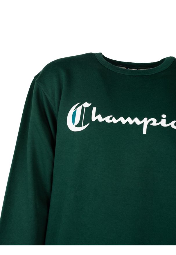 Champion Bluza "C-Neck" | HBGF88H586NJA | Mężczyzna | Zielony. Okazja: na co dzień. Kolor: zielony. Materiał: bawełna, poliester. Styl: casual