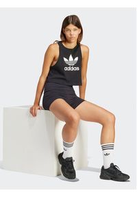 Adidas - adidas Top Trefoil IU0067 Czarny Regular Fit. Kolor: czarny. Materiał: bawełna #6