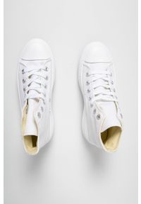 Answear Lab Trampki Buonarotti damskie kolor biały. Nosek buta: okrągły. Zapięcie: sznurówki. Kolor: biały. Materiał: guma. Styl: wakacyjny #3