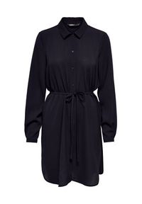 only - ONLY Sukienka koszulowa Nova 15241890 Czarny Regular Fit. Kolor: czarny. Materiał: wiskoza. Typ sukienki: koszulowe #3