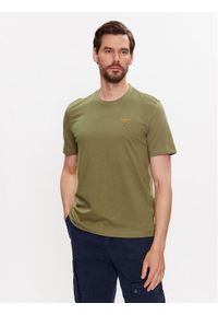 Aeronautica Militare T-Shirt 231TS1580J372 Zielony Regular Fit. Kolor: zielony. Materiał: bawełna