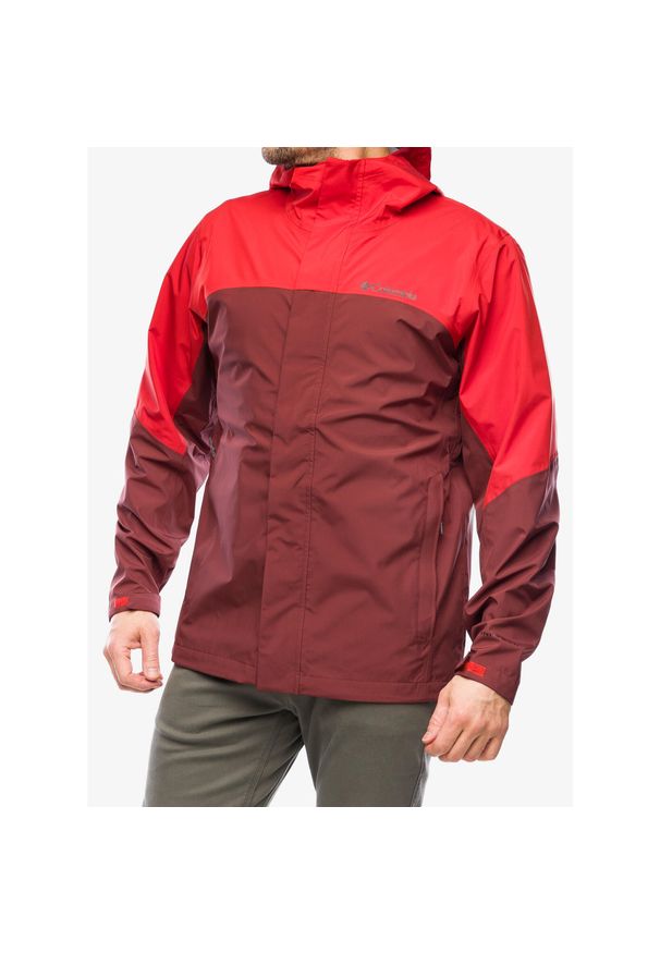 columbia - Kurtka przeciwdeszczowa męska Columbia Wahkeena Falls 3L Shell. Kolor: czerwony. Sport: turystyka piesza