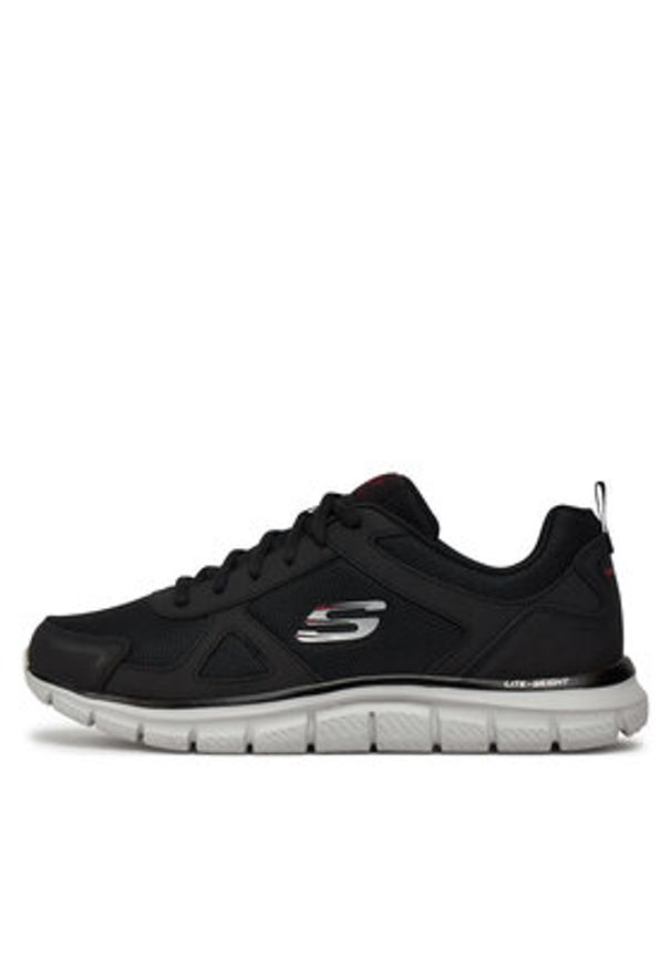 skechers - Skechers Sneakersy Scloric 52631/BKRD Czarny. Kolor: czarny. Materiał: materiał, mesh