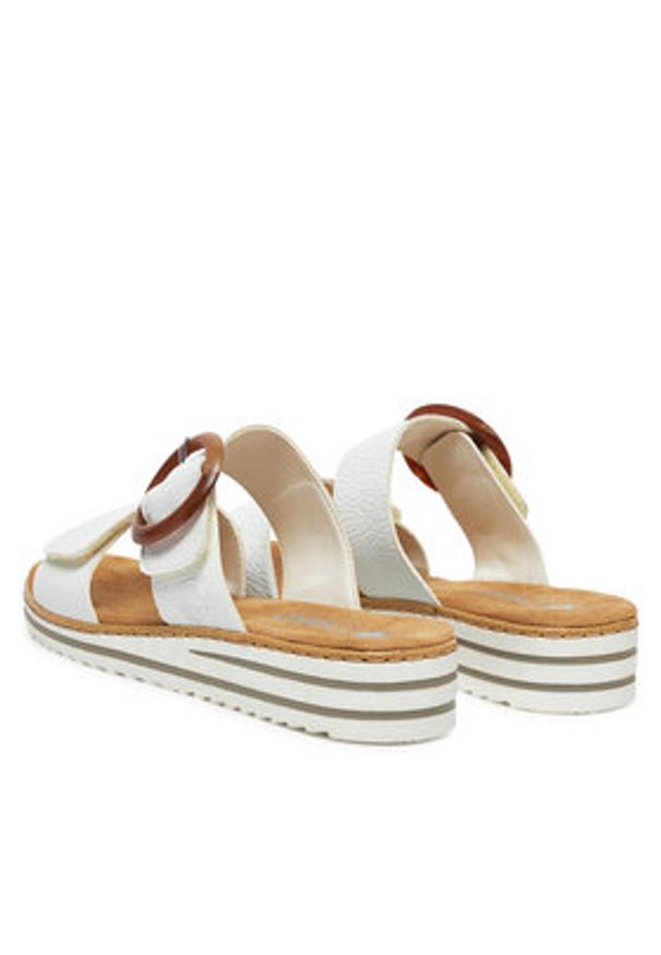 Rieker Klapki CEO-V0692-80 Biały. Kolor: biały