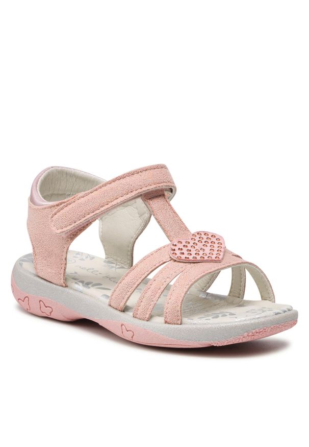 Sandały Nelli Blu CM2110589SG Pink. Kolor: różowy. Materiał: skóra