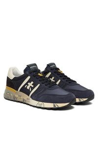 Premiata Sneakersy Lander Var 7702 Granatowy. Kolor: niebieski. Materiał: skóra #3