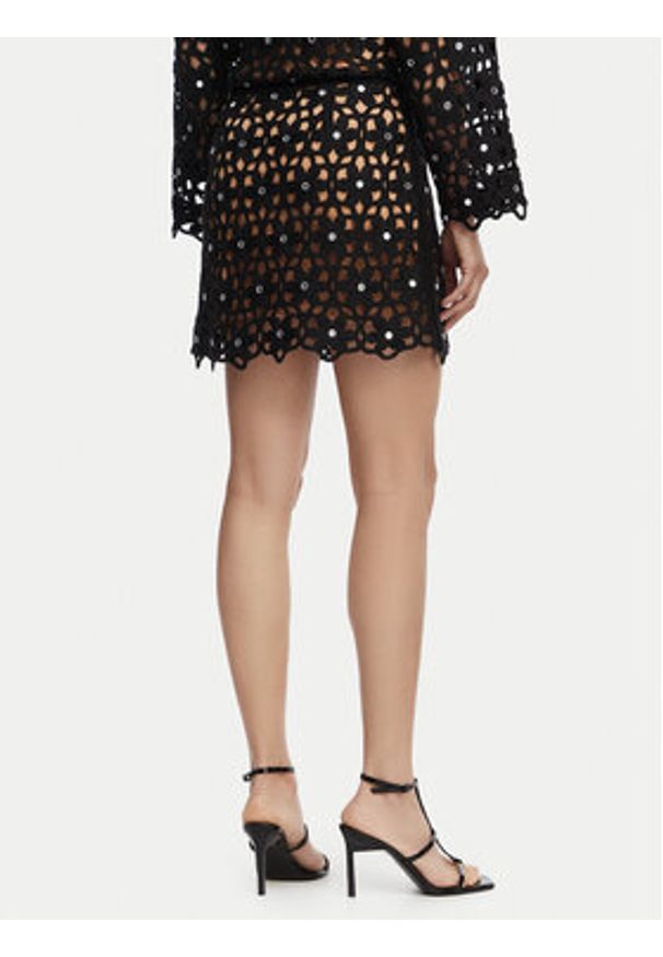 MICHAEL Michael Kors Spódnica mini MS670M4KNE Czarny Regular Fit. Kolor: czarny. Materiał: syntetyk